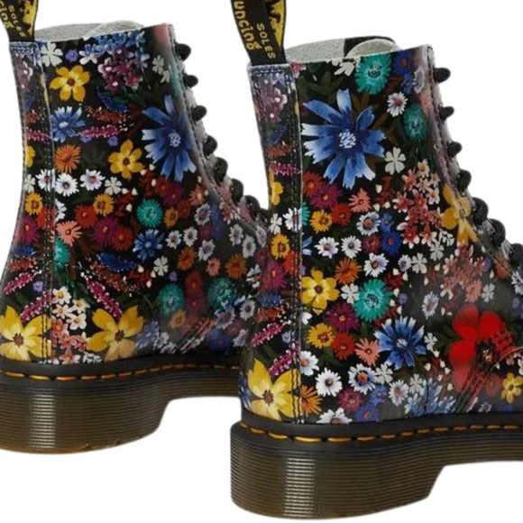 Dr. Martens 1460 Pascal Women's Floral Lace Up Boots - Wanderlust Backhand - Picture 3 of 3
